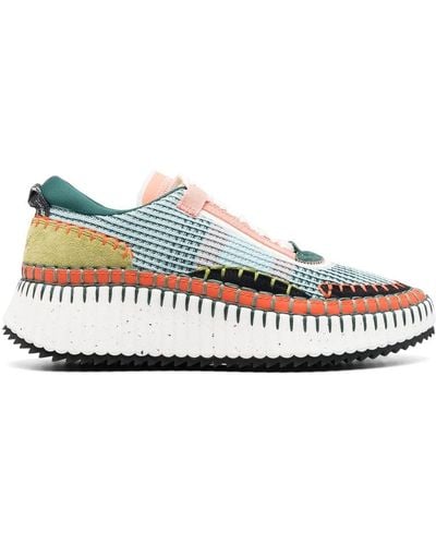 Chloé Green Nama Recycled Mesh Trainers - Women's - Fabric/rubber - Multicolour
