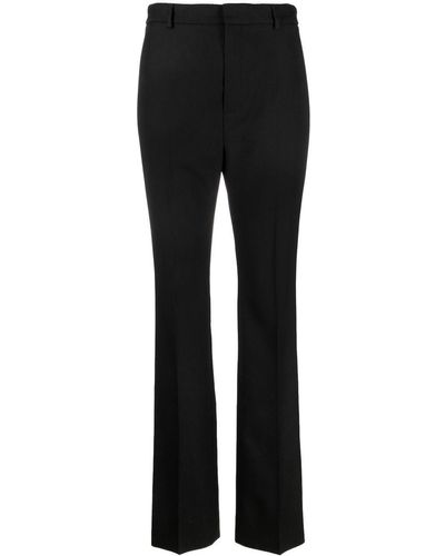 Saint Laurent High-waisted Tailored Pants - Black