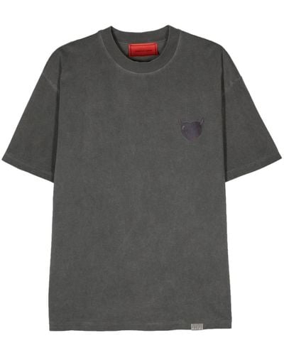 Vision Of Super Puffy Love Cotton T-shirt - Grey
