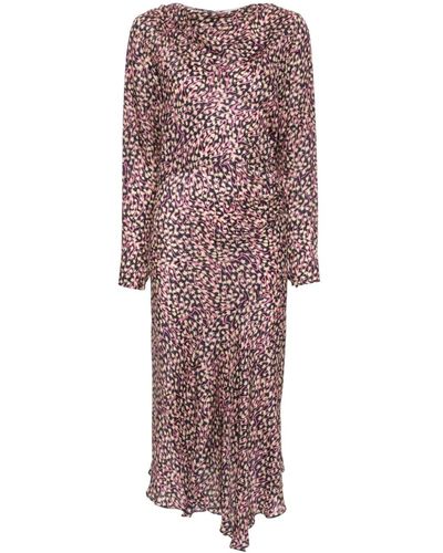Isabel Marant Ulani Asymmetric Dress - Purple