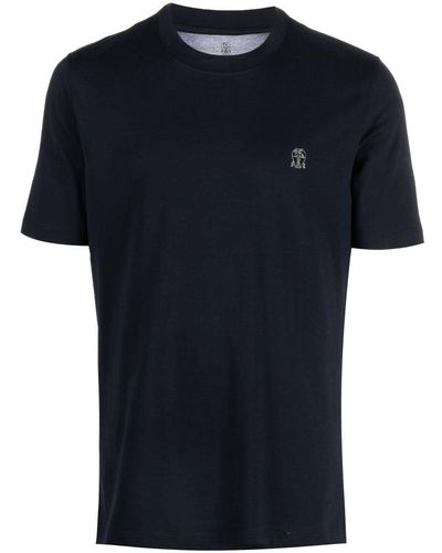 Brunello Cucinelli ロゴ Tシャツ - ブラック