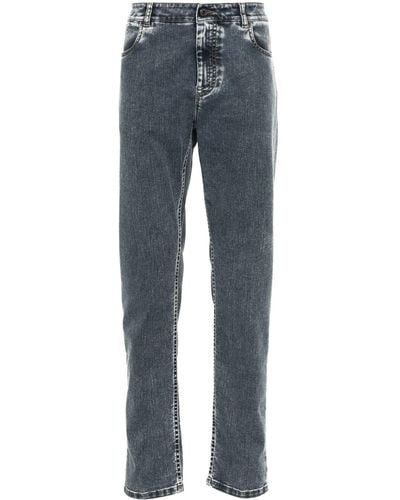 Peserico Jeans taglio regular con cinque tasche - Blu