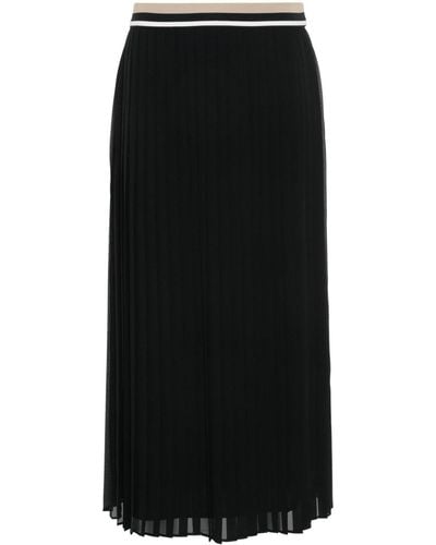 Moncler プリーツスカート - ブラック