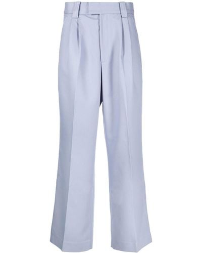 Viktor & Rolf Pleat-detail Wide-leg Trousers - Grey