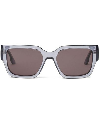 Karl Lagerfeld Sonnenbrille mit eckigem Gestell - Grau