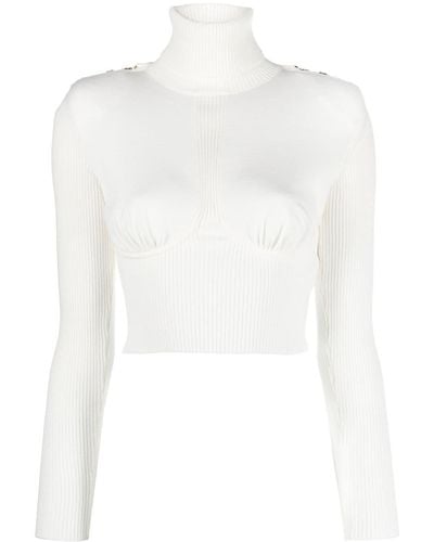 Elisabetta Franchi Sweaters Ivory - White