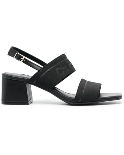 Calvin Klein 55mm Block Heel Sandals Sandals - Black