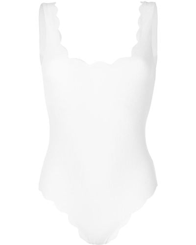 Marysia Swim Scalloped Swimsuit - White