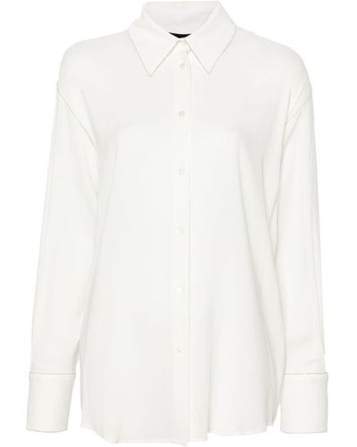 Fabiana Filippi Camisa de georgette con botones - Blanco