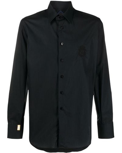 Billionaire Overhemd Met Lange Mouwen - Zwart