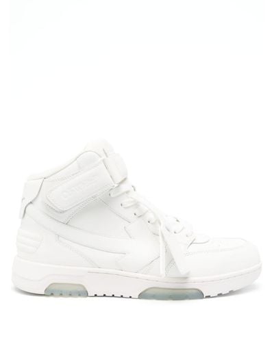 Off-White c/o Virgil Abloh Out Of Office Mid-top Sneakers - Wit