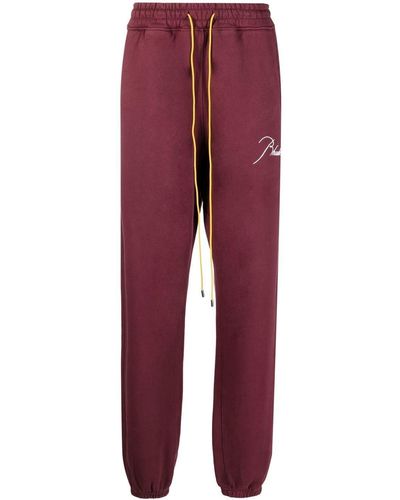 Rhude Logo-embroidered Track Trousers