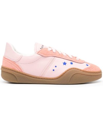 Acne Studios Bars Panelled Trainers - Pink