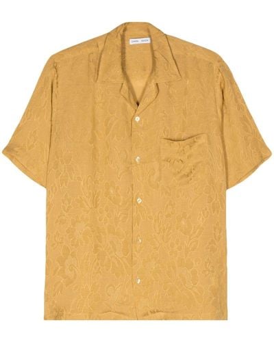 Cmmn Swdn Duncan Full Jacquard Shirt - Yellow