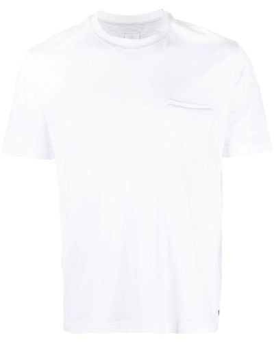 Eleventy Crew Neck Short-sleeved T-shirt - White