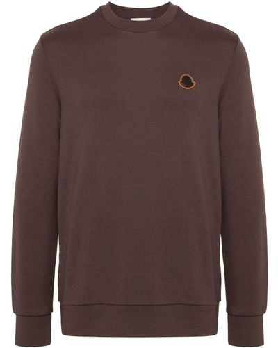 Moncler Sweater Met Logopatch - Bruin
