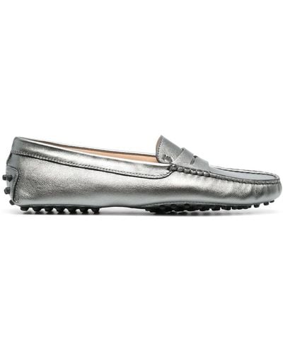Tod's Gommino Leren Loafers - Wit