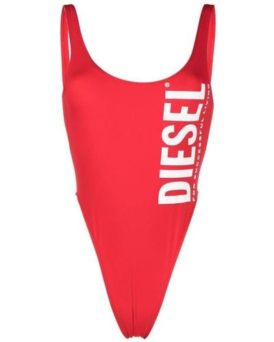 DIESEL Bfsw-pamela Logo-print Swimsuit - Red