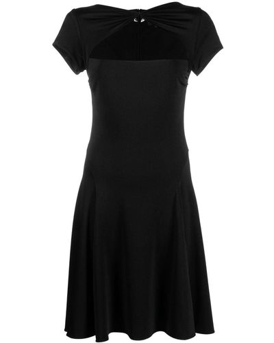 Philipp Plein Keyhole-neck Mini Dress - Black
