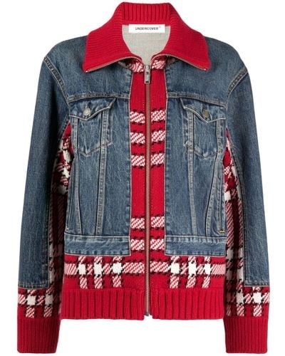 Undercover Panelled-design Cotton Jacket - Red