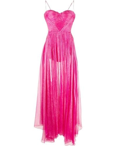 Maria Lucia Hohan Allar フレアイブニングドレス - ピンク