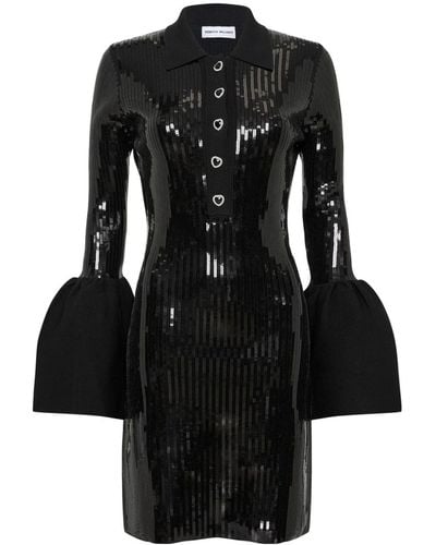 Rebecca Vallance Adele Mini-jurk Met Pailletten - Zwart