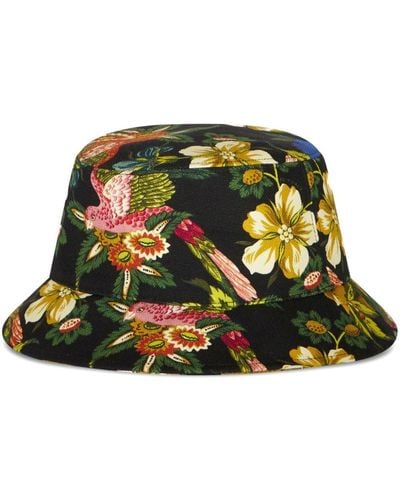 Etro Sombrero de pescador con estampado floral - Verde