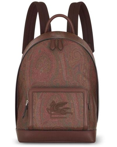 Etro Paisley-jacquard Backpack - Brown
