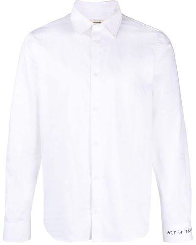 Zadig & Voltaire Camisa Sydney bordada - Blanco