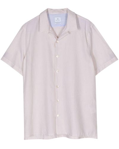 PS by Paul Smith Short-sleeve Cotton Blend Shirt - Pink