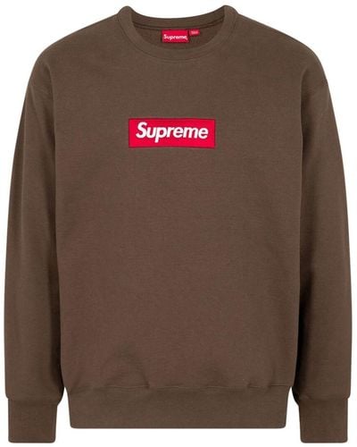 Supreme Sweatshirt mit Rundhalsausschnitt - Braun
