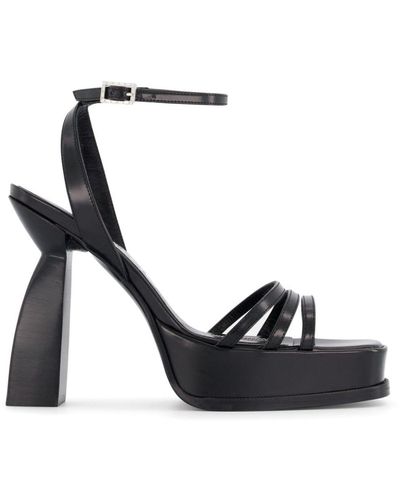 NODALETO Angel F Leather Sandals - Black