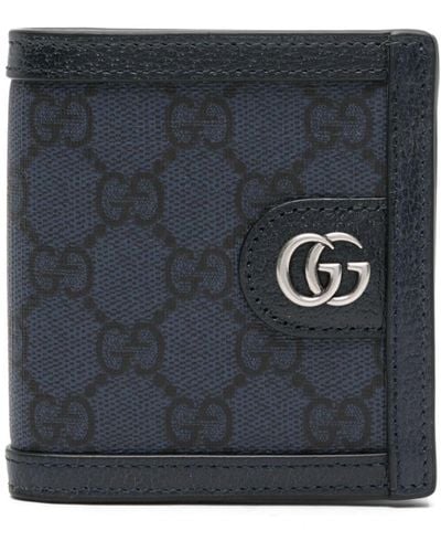Gucci ネイビー Ophidia gg 財布 - ブルー