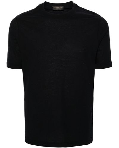 Dell'Oglio Camiseta con cuello redondo - Negro