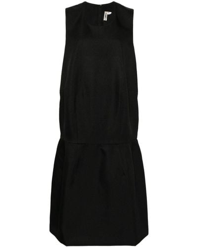 Comme des Garçons Textured-finish Sleeveless Dress - Black