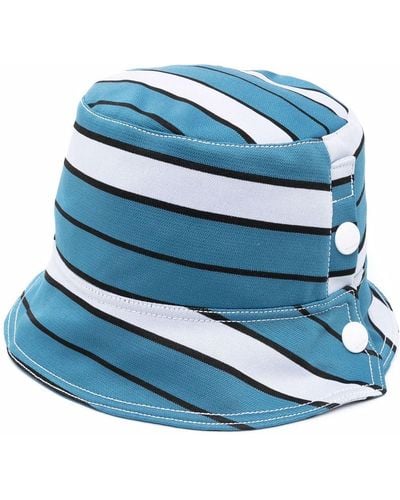 Marni Striped Bucket Hat - Blue