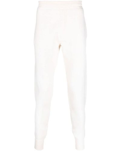 Prada Pantalon de jogging à patch logo - Blanc
