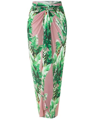 Amir Slama Sarong Met Print - Groen