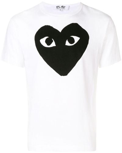 COMME DES GARÇONS PLAY Heart Logo T-Shirt - White