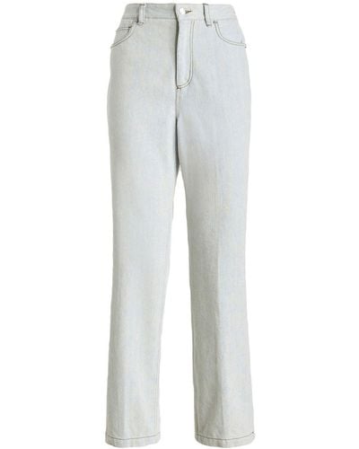 Etro Cropped-Jeans mit hohem Bund - Grau
