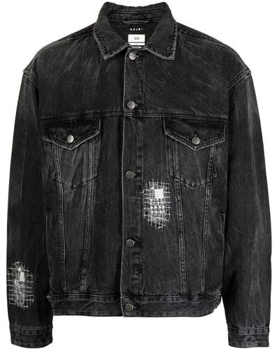 Ksubi Cotton Distressed Denim Jacket - Black