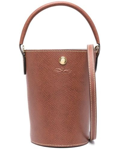 Longchamp Xs Épure Leather Crossbody Bag - Brown
