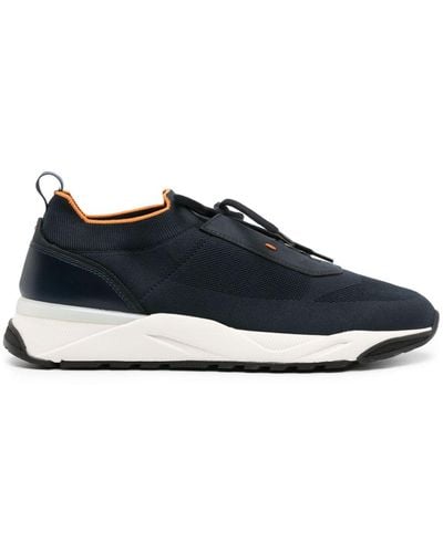 Santoni Knitted-upper Trainers - Blue