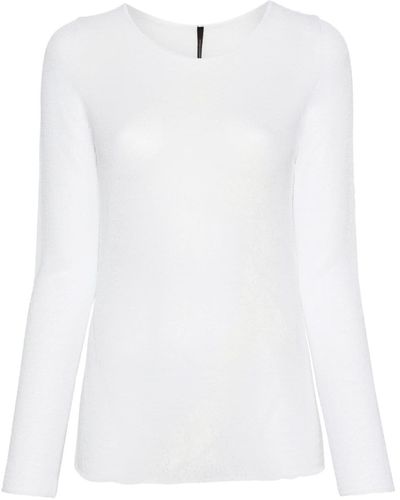 Pierantoniogaspari Crepe Knitted Jumper - White