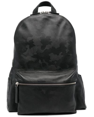 Orciani Logo-lettering Backpack - Black