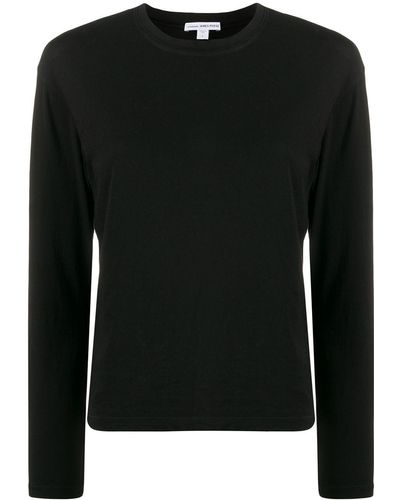 James Perse Camiseta de jersey - Negro