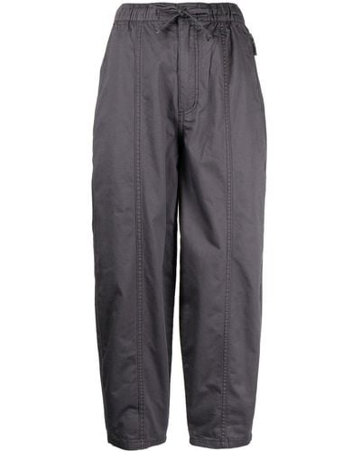 Izzue Tapered-leg Cropped Pants - Grey