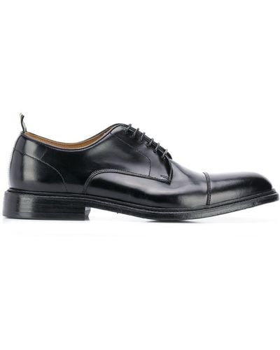 Green George Derby Shoes - Black