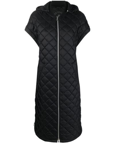 Moose Knuckles Diamond-quilted Hooded Coat - Black