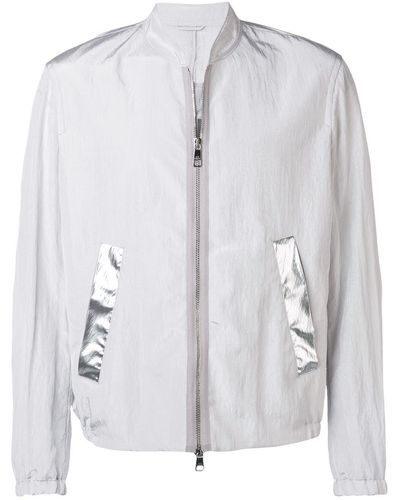 Neil Barrett Bomber con dettaglio riga - Multicolore